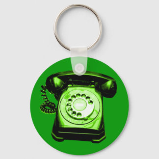 Hotline Green Keychain
