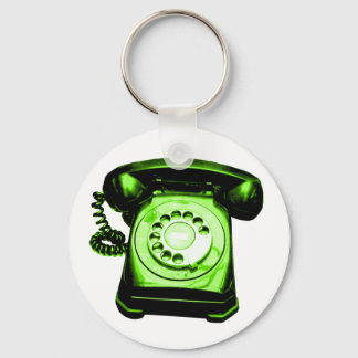 Hotline Green Keychain