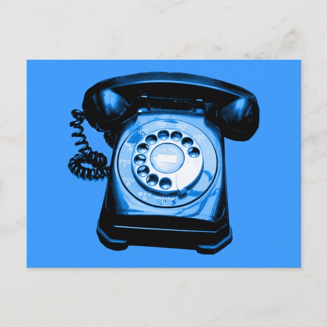 Hotline in Blue Postcard (Front)