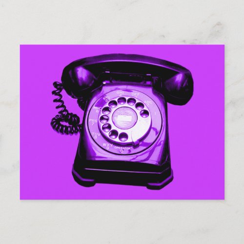 Hotline in Purple Postcard