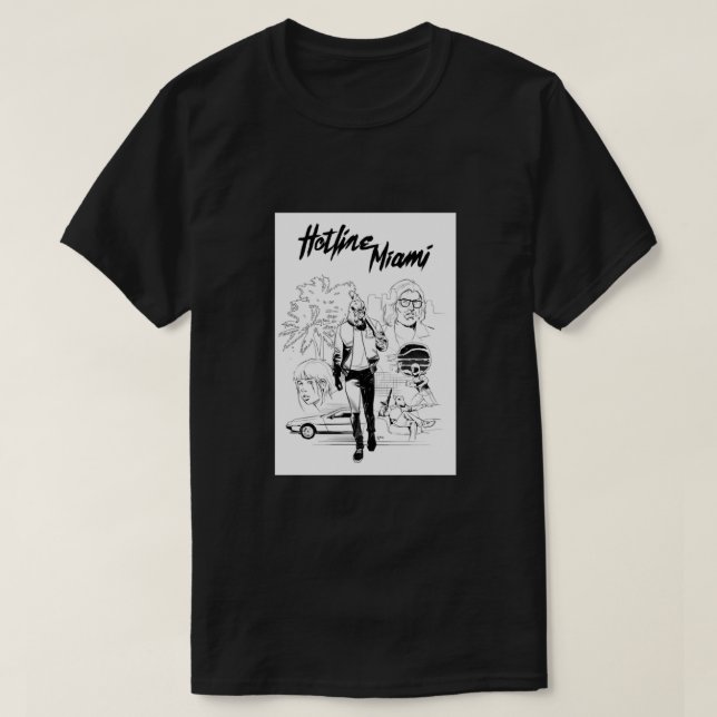 Hotline Miami Classic T-Shirt (Design Front)