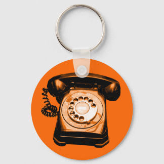 Hotline Orange Keychain