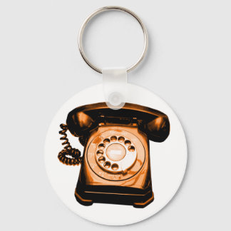 Hotline Orange Keychain