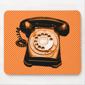 Hotline - Orange Net Pattern Mouse Pad