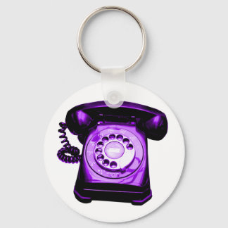 Hotline Purple Keychain