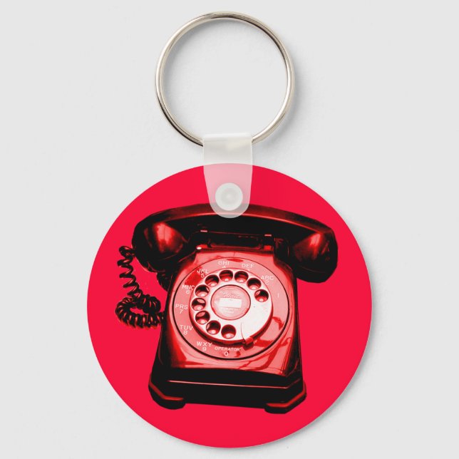 Hotline Red Keychain (Front)