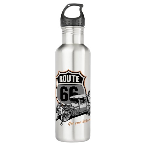 Hotrod 66 stainless steel water bottle