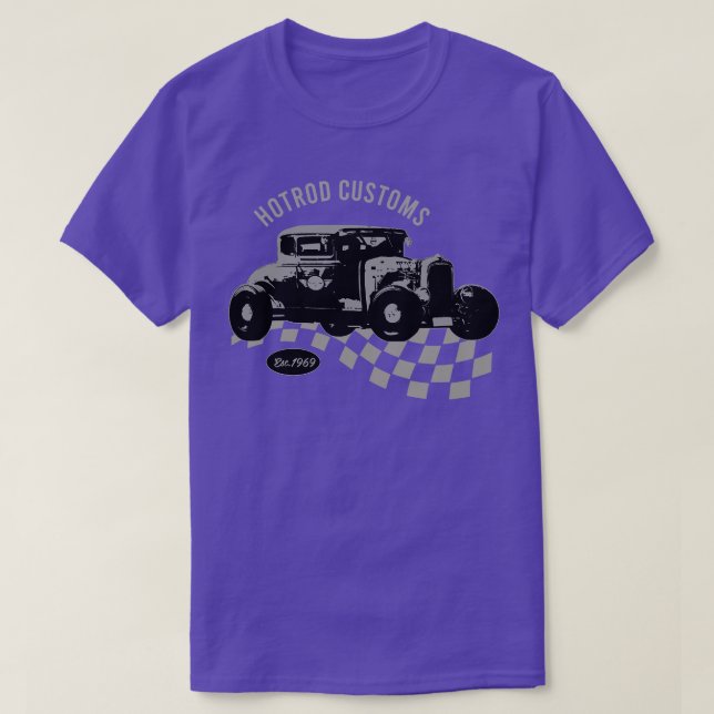 Hotrod Customs T-Shirt (Design Front)