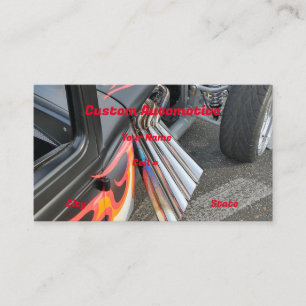 Hotrod Exhaust Pipe Business  Card