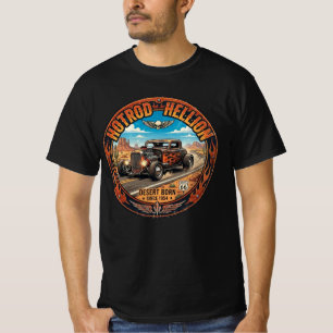 Hotrod Hellion Desert Born Road Blue Sky  T-Shirt