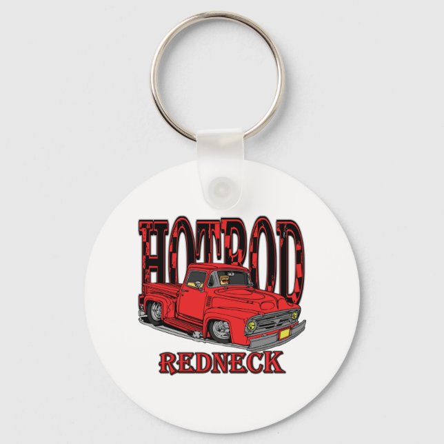 Hotrod Redneck Keychain (Front)