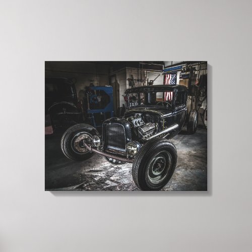 Hotrod Wrapped Canvas