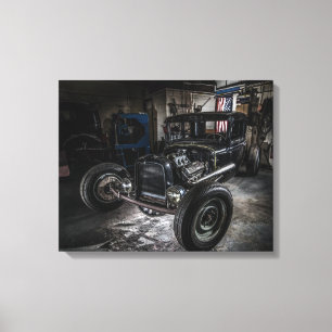 Hotrod Wrapped Canvas Print