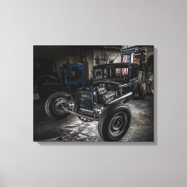 Hotrod Wrapped Canvas Print (Front)