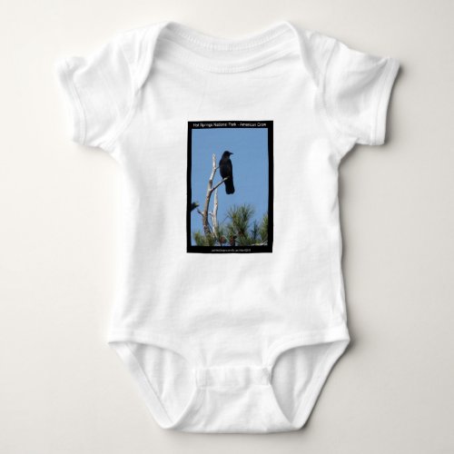 Hots Springs National Park AR _ American Crow Baby Bodysuit