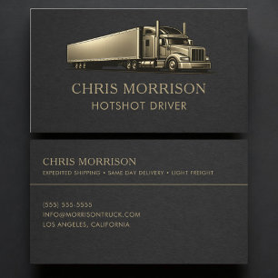 Hotshot Driver Professional Business Card
