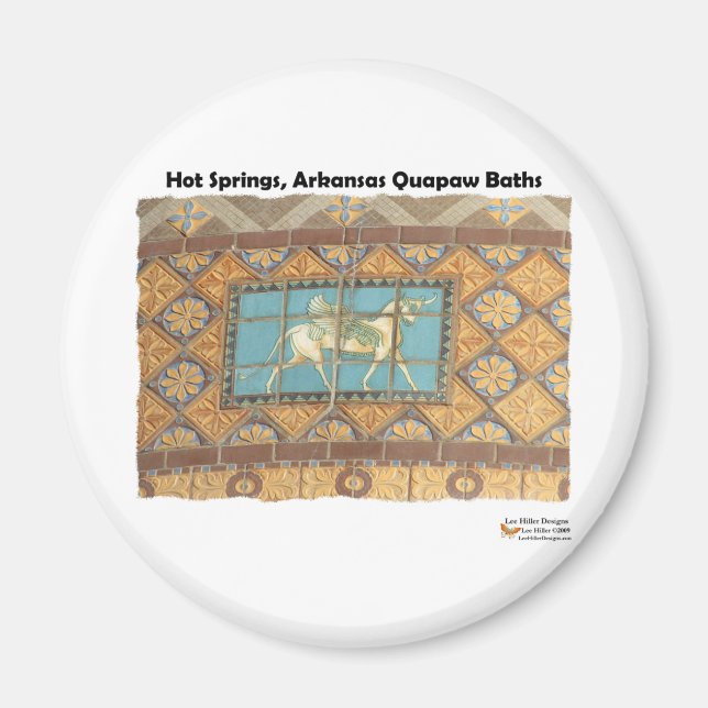 HotSprings, AR Quapaw Dome Tiles II Gifts Apparel Magnet (Front)