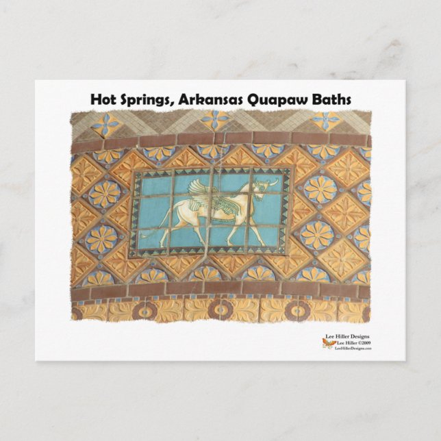 HotSprings, AR Quapaw Dome Tiles II Gifts Apparel Postcard (Front)