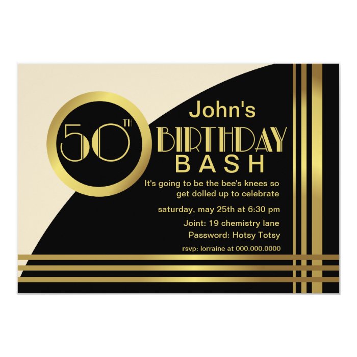 1920S Style Party Invitations 5