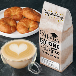 Hotter by One Degree Graduation Congratulations Roasted Coffee