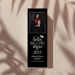 Hotter By One Degree Graduation Party Favor Bookmarks