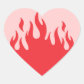 Hotter than Ever Flaming Heart Sticker