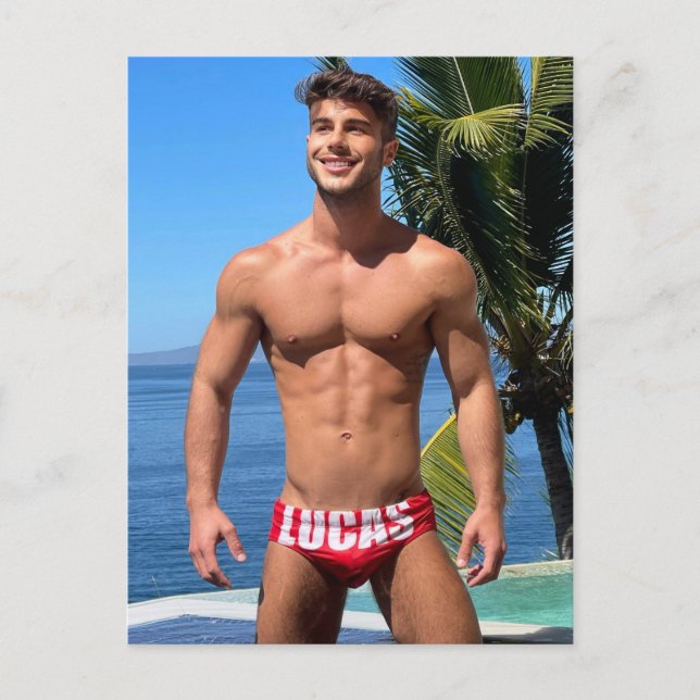 Hottest Hunks on the Planet! Time For Equality! Po Postcard (Front)