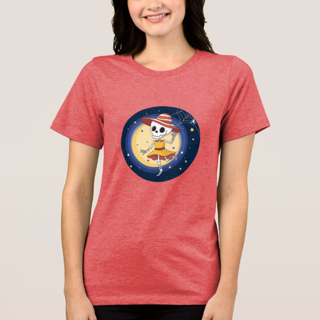 Hottest Skeleton Halloween Shirt Cute and Funny (Front)