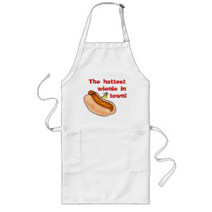 Hottest Wienie In Town Hot Dog BBQ Apron