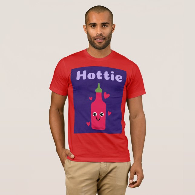 HOTTIE FUNNY HOT SAUCE T-SHIRT (Front Full)