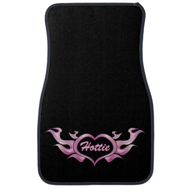 Hottie Heart Car Floor Mat (Front)