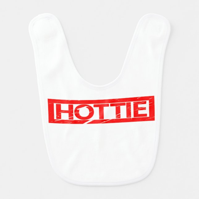 Hottie Stamp Baby Bib (Front)