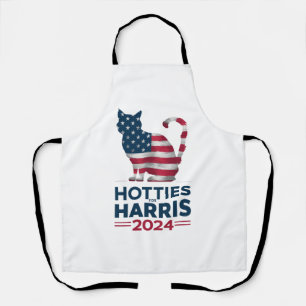 Hotties For Harris 2024 Cat Ladies Kamala Harris Apron