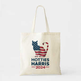 Hotties For Harris 2024 Cat Ladies Kamala Harris Tote Bag