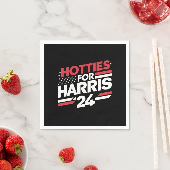 Hotties For Harris 24 Napkins (Insitu)