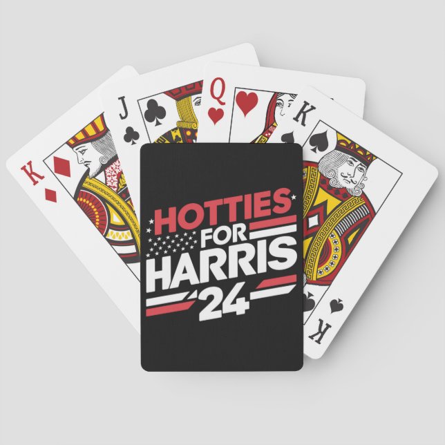 Hotties For Harris 24 Poker Cards (Back)