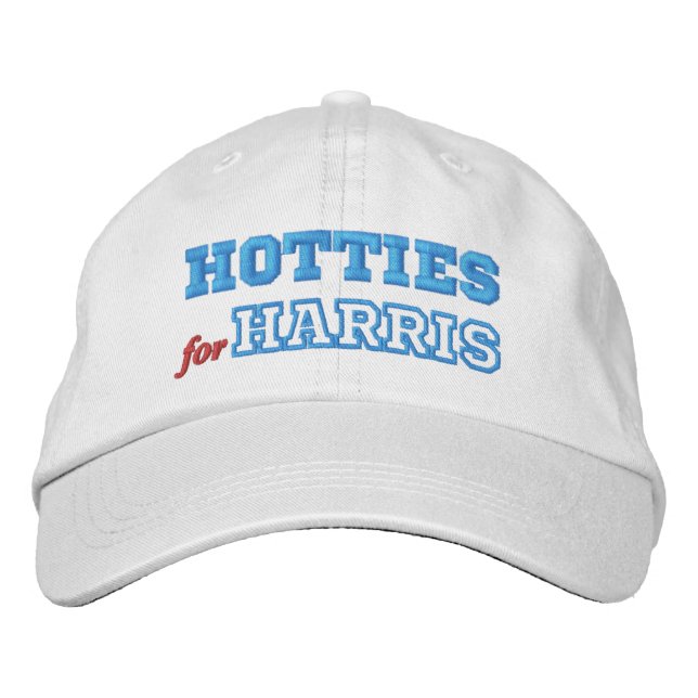 Hotties for Harris Kamala Funny Political Dad Cap (Front)