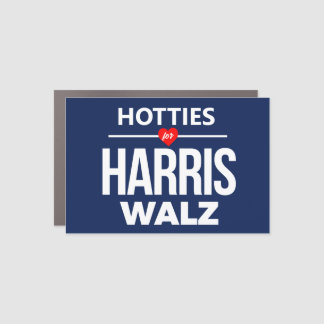 Hotties for Harris Walz Car Magnet