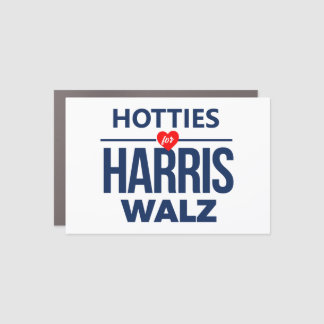 Hotties for Harris Walz Car Magnet