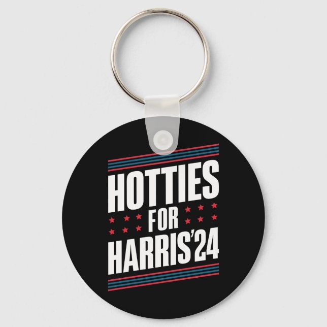 Hotties For Kamala Harris 2024 Keychain (Front)
