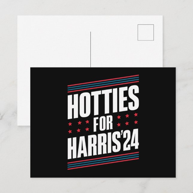 Hotties For Kamala Harris 2024 Postcard (Front/Back)