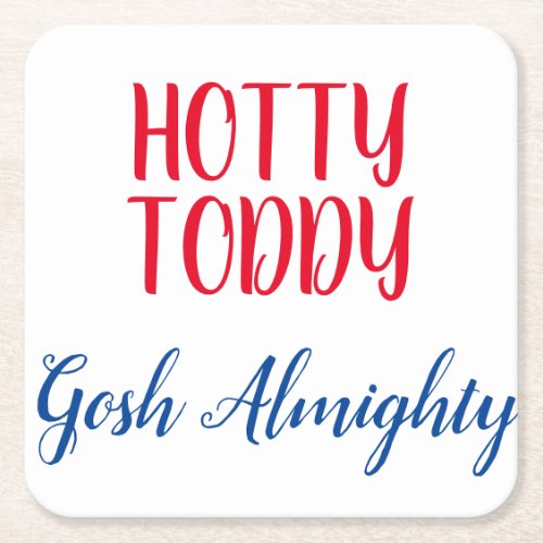 Hotty Toddy Napkins Square Paper Coaster