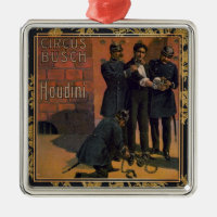 Houdini and the Circus, vintage illustration,