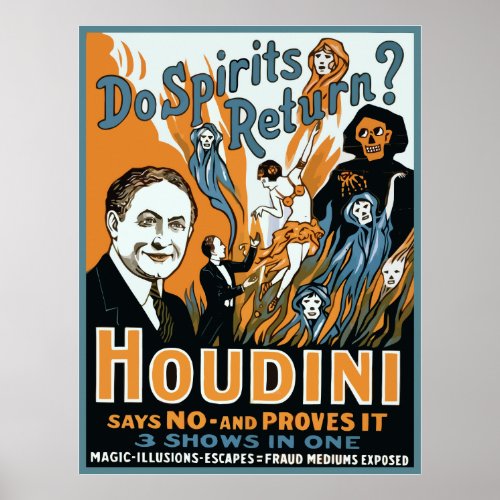 Houdini Do Spirits Return Poster