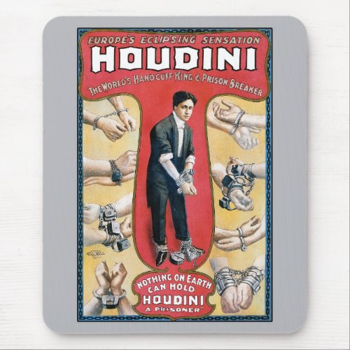 Houdini Handcuff King Mouse Pad
