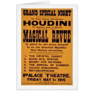 Houdini poster cards