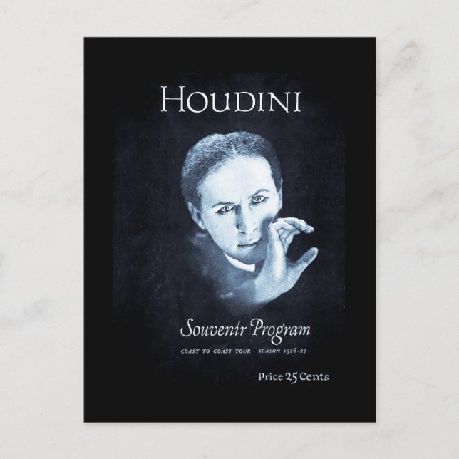 Houdini Souvenir Program 1926-27 Tour (Front)