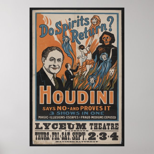Houdini Spirits Poster (Front)