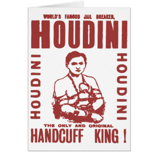 Houdini the handcuff king cards
