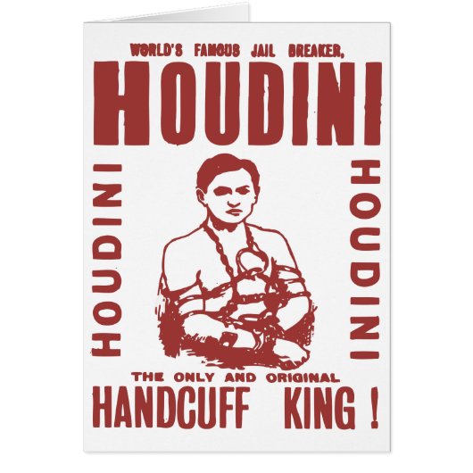 Houdini the handcuff king cards (Front)
